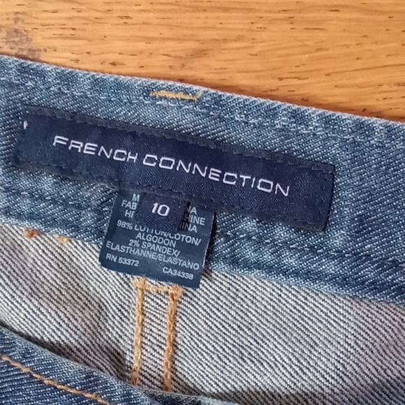 FRENCH CONNECTION 10 Women Used Preowned JEANS DENIM FADED BLUE Casual - Picture 7 of 8